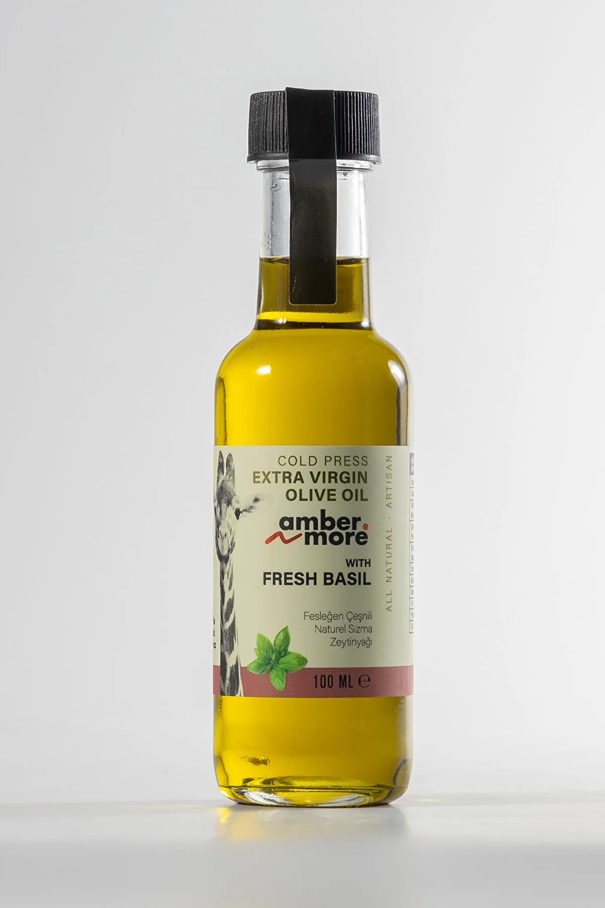 AMBERNMORE Fesleğen Çeşnili Naturel Sızma Zeytinyağı 100 ml
