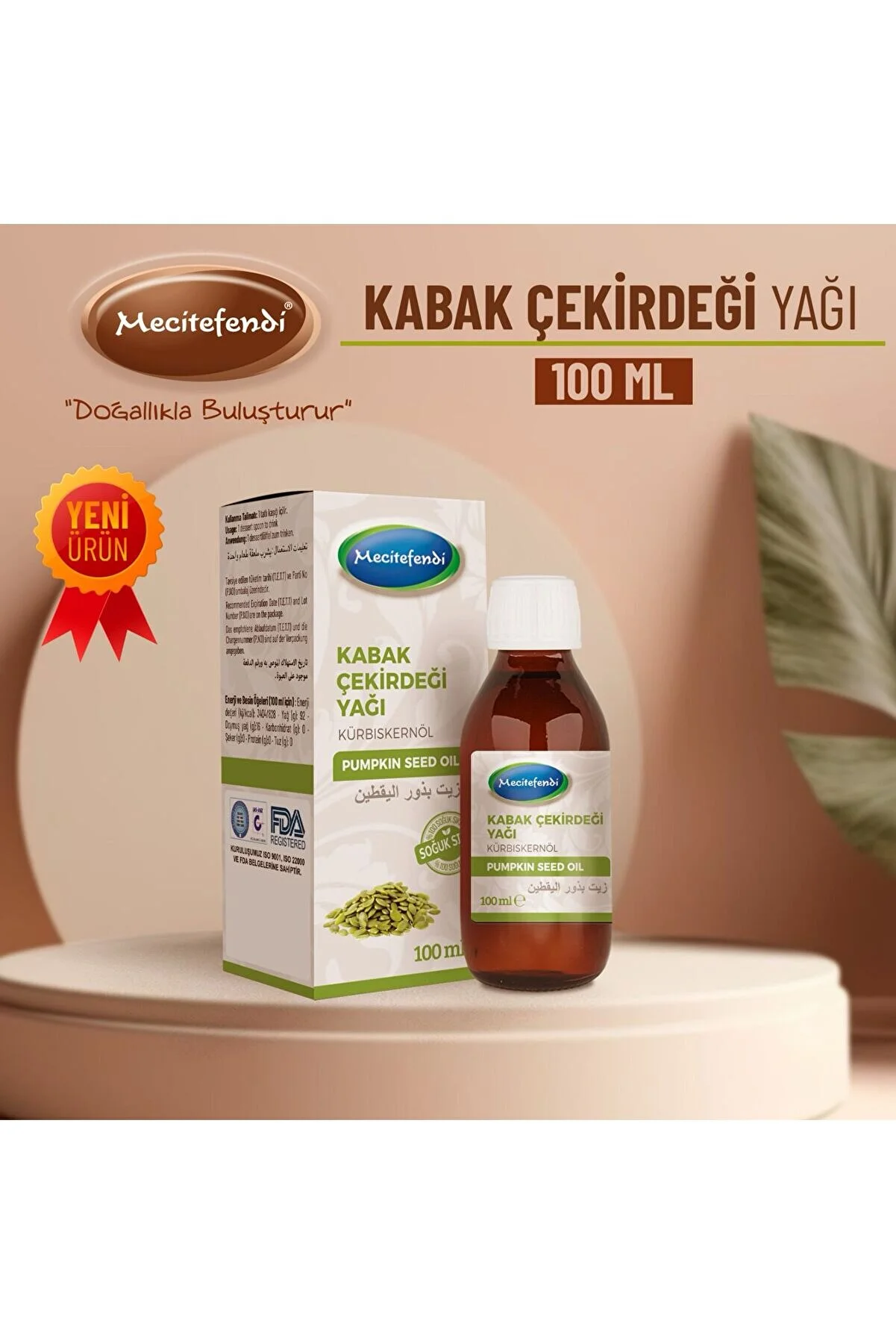 Mecitefendi Saf Ve Doğal Kabak Çekirdeği Yağı 50 ml