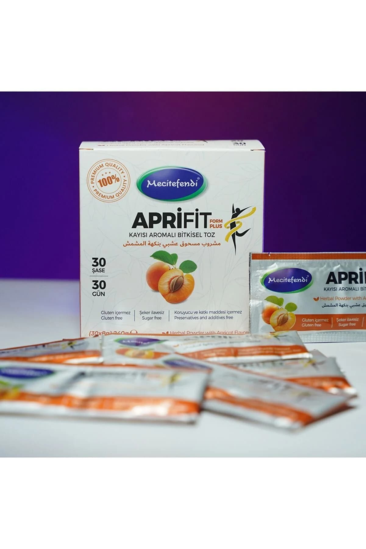 Mecitefendi Aprifit Form Plus Toz 240 Gr Kayısılı 3'lü Paket - 3 Kutu (90 Şase)