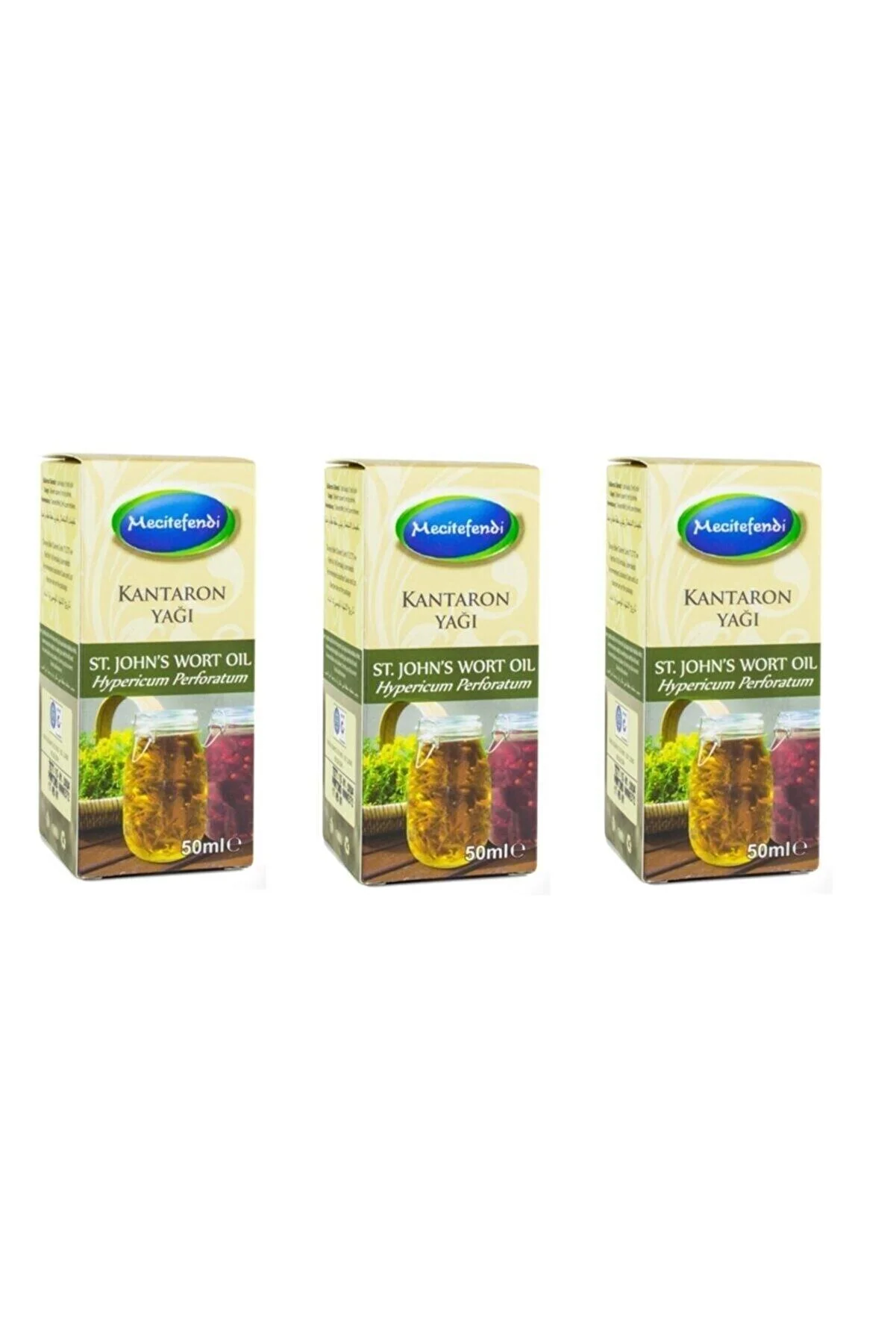Mecitefendi 3 Adet Kantaron Yağı 3x50 Ml