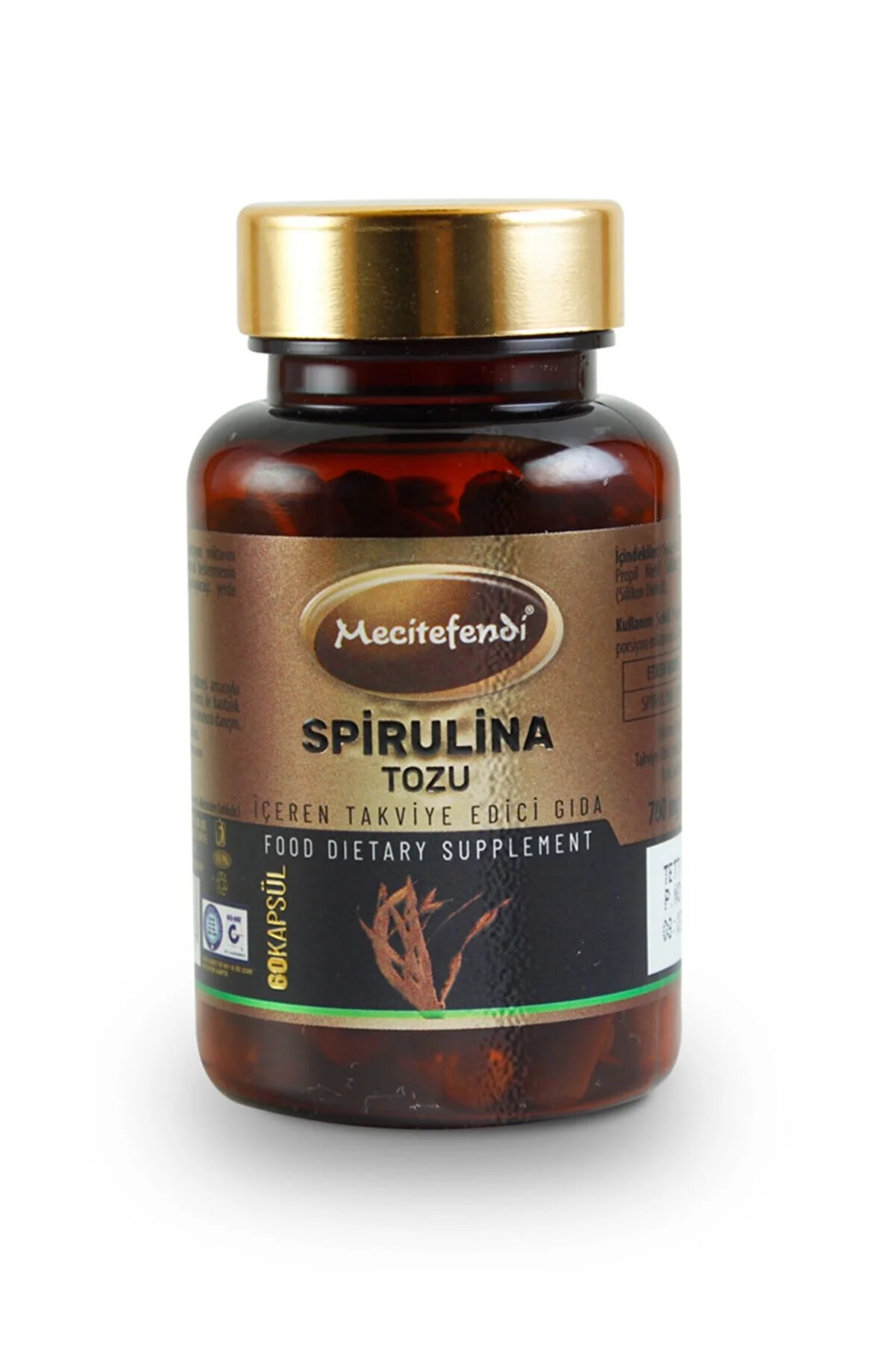 Mecitefendi Spirulina Toz 60 Kapsül*700 Mg