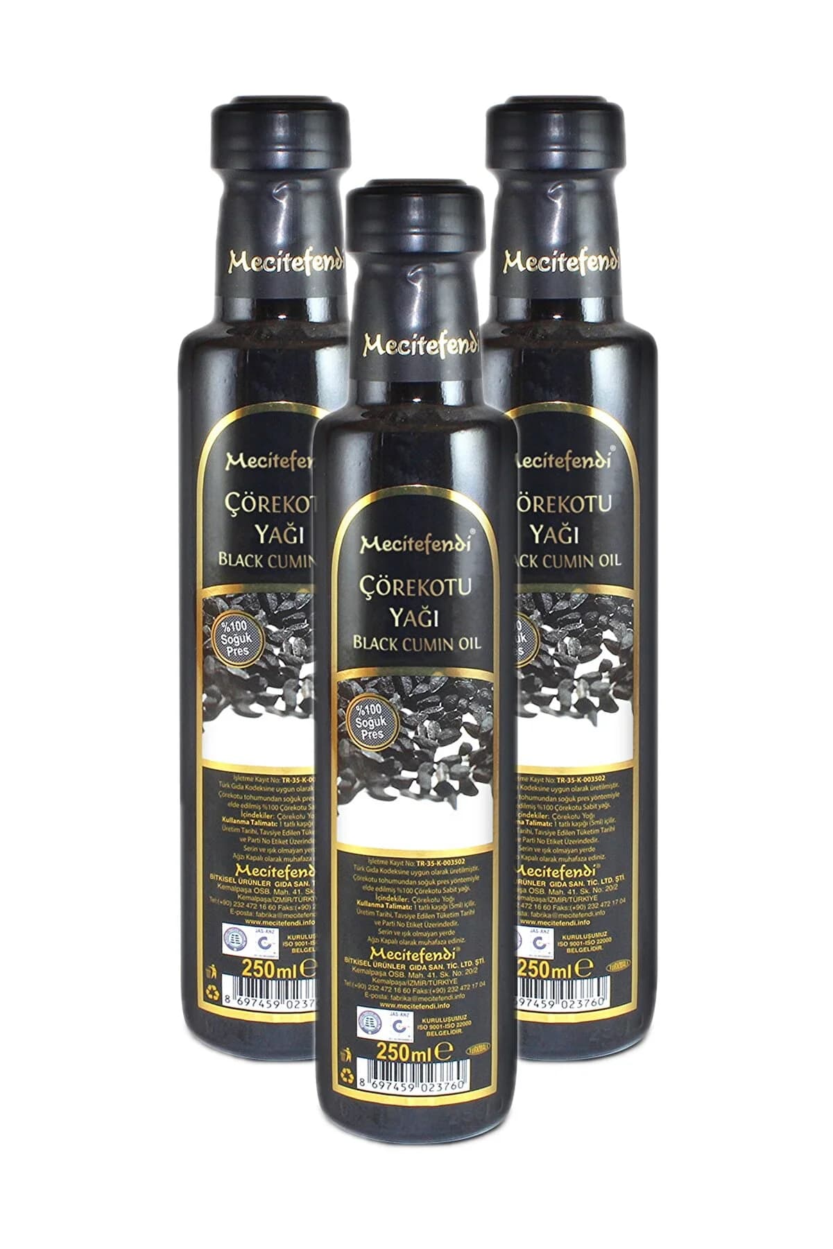 Mecitefendi Çörekotu Yağı 3'lü 250ml