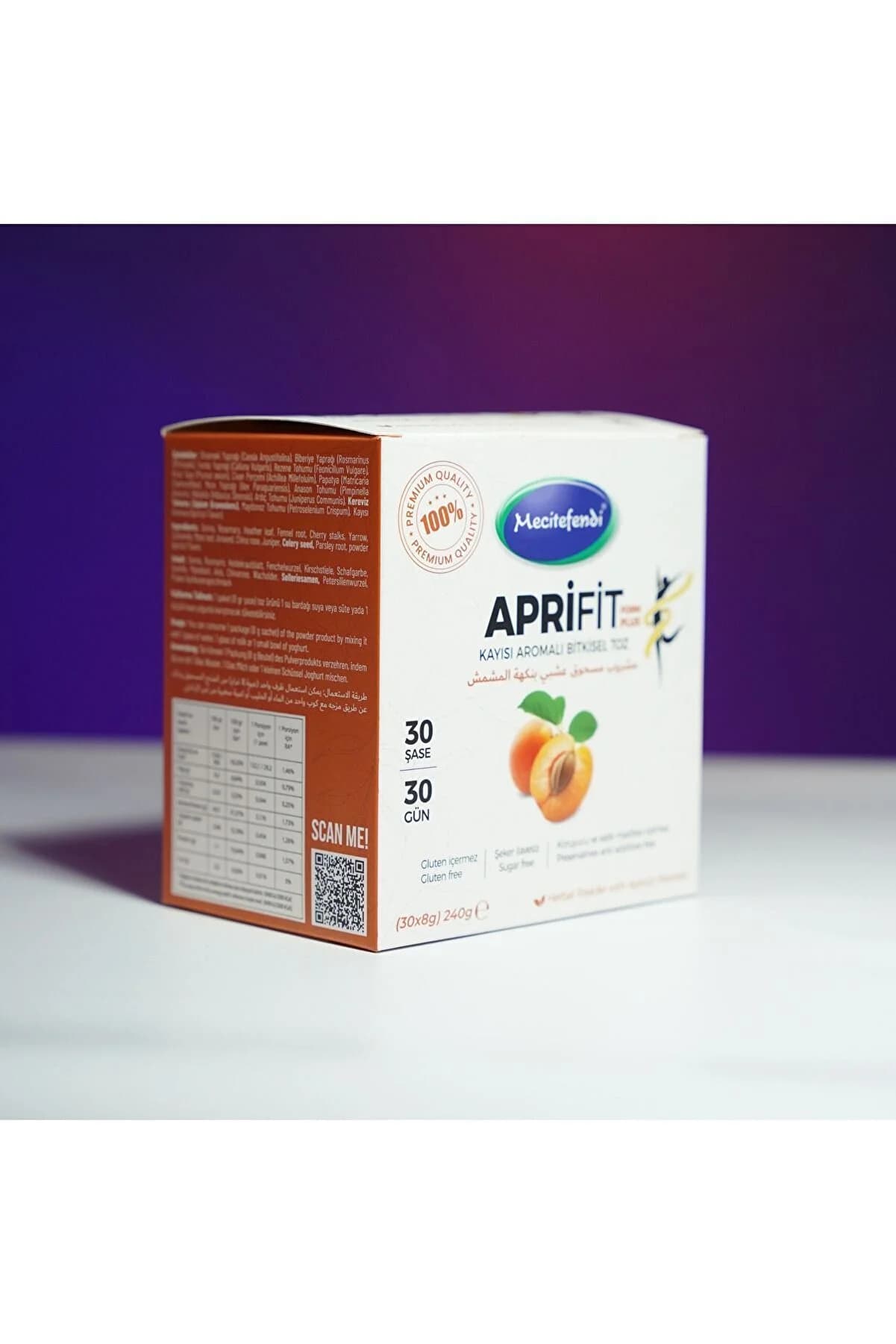 Mecitefendi Aprifit Form Plus Toz 240 Gr Kayısılı 5'li Paket - 5 Kutu