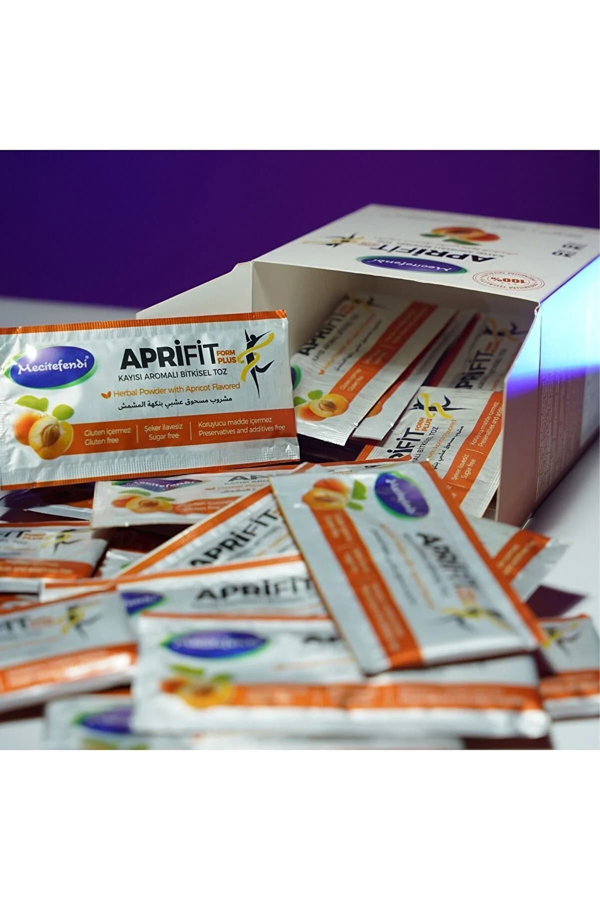 Mecitefendi Aprifit Form Plus Toz 240 Gr Kayısılı 4'lü Paket - 4 Kutu