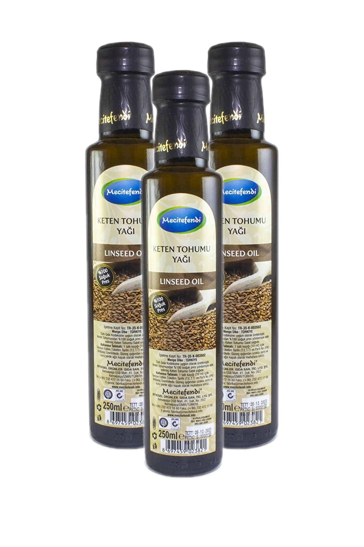 Mecitefendi Keten Tohumu Yağı 3'lü 250ml