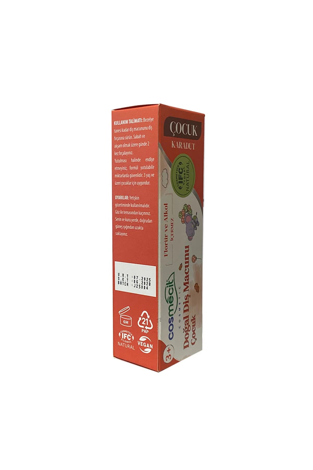 cosmecit Doğal Diş Macunu Çocuk 90 Gr