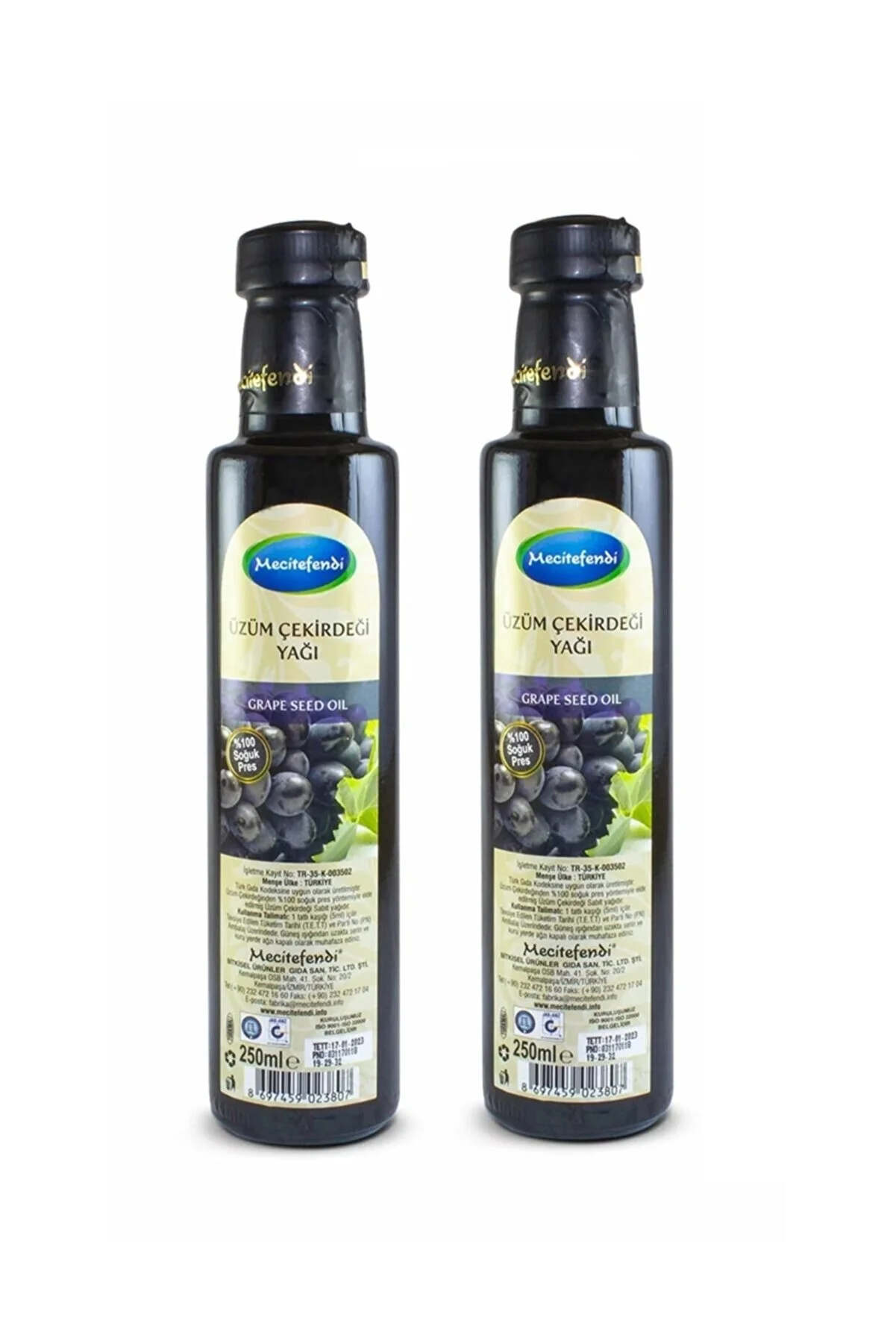 Mecitefendi 2 Adet Üzüm Çekirdeği Yağı 2x250 ml