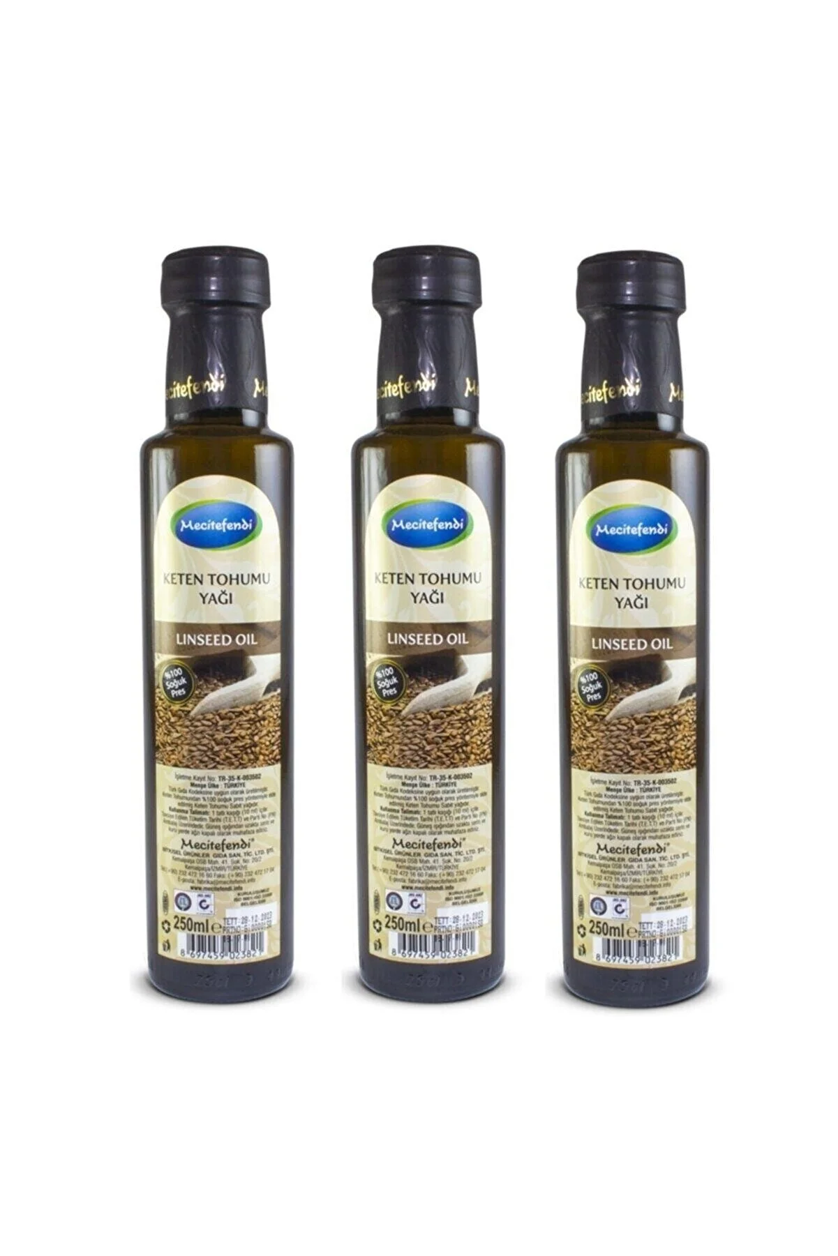 Mecitefendi 3 Adet Susam Yağı 3x250 ml