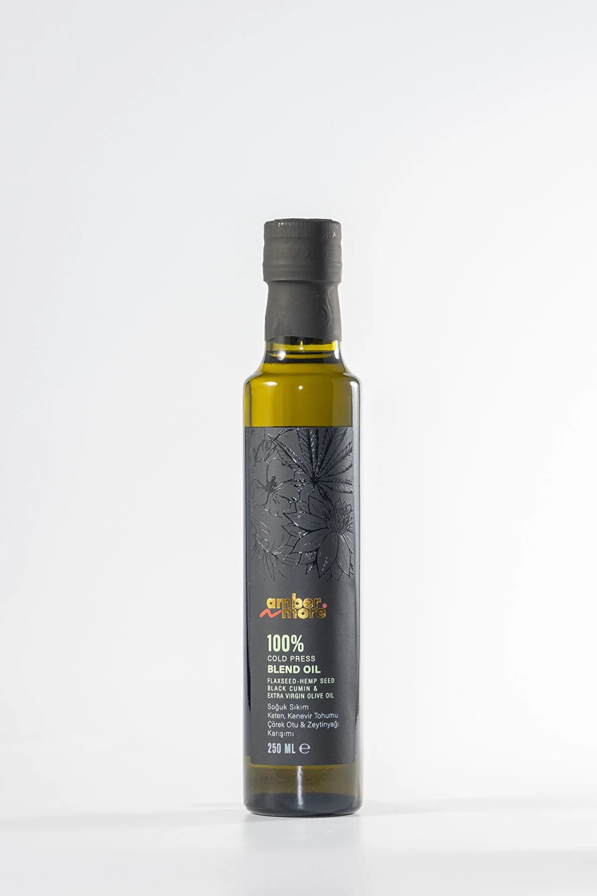 AMBERNMORE Soğuk Sıkım Keten, Kenevir Tohumu, Çörekotu &Zeytinyağı 250 ml