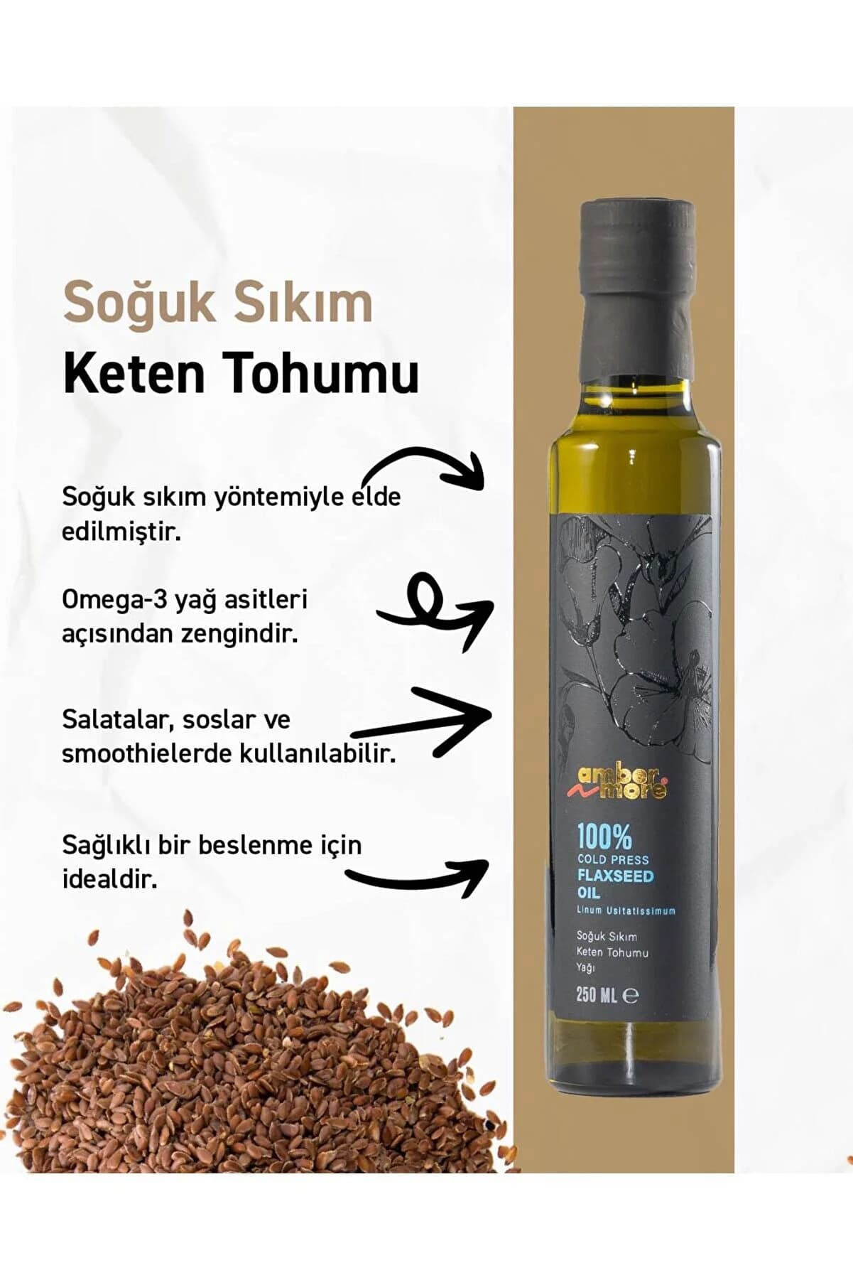 AMBERNMORE Keten Tohumu Yağı 250 ml
