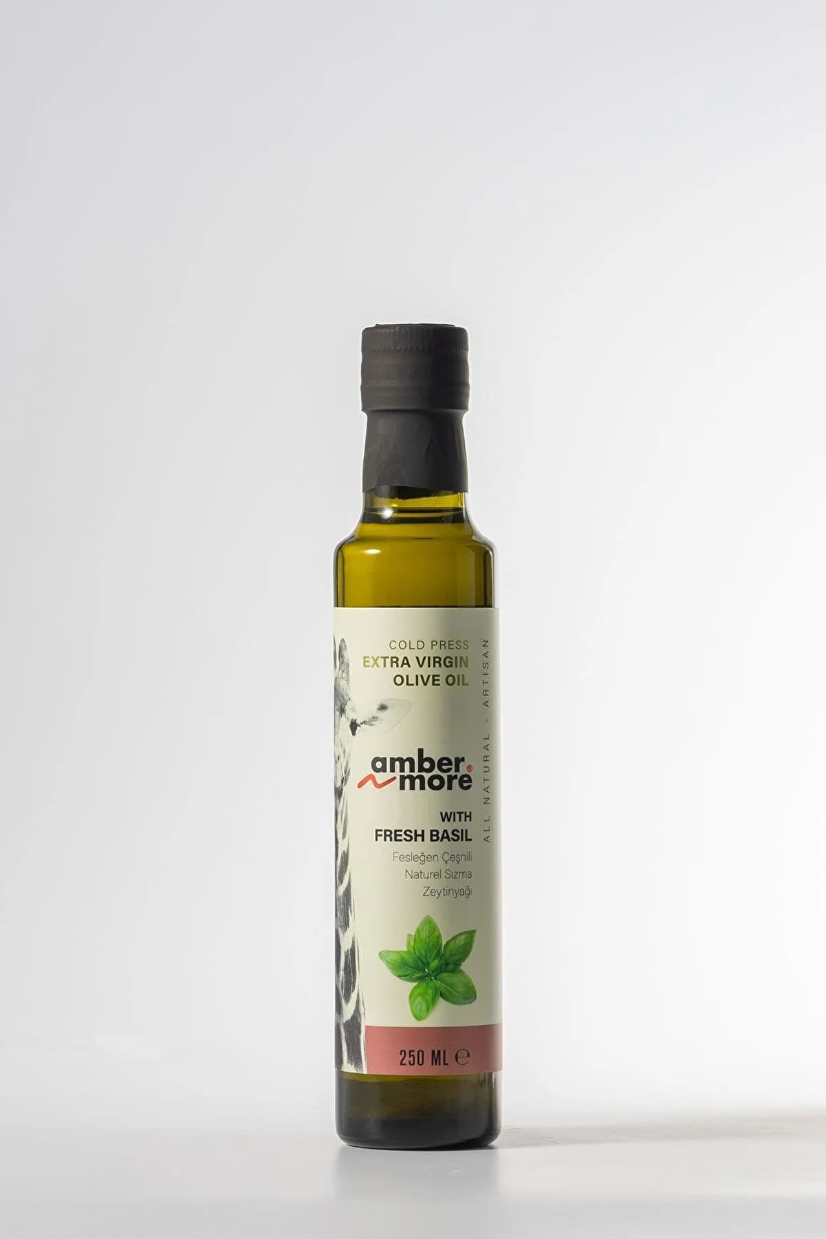 AMBERNMORE Fesleğen Çeşnili Naturel Sızma Zeytinyağı 250 ml