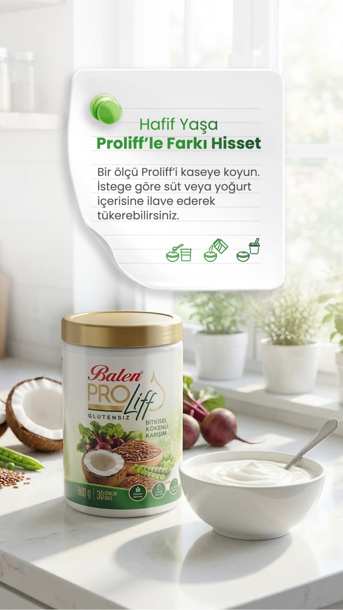 PROLİFF BİTKİSEL KÖKENLİ KARIŞIM 600 G