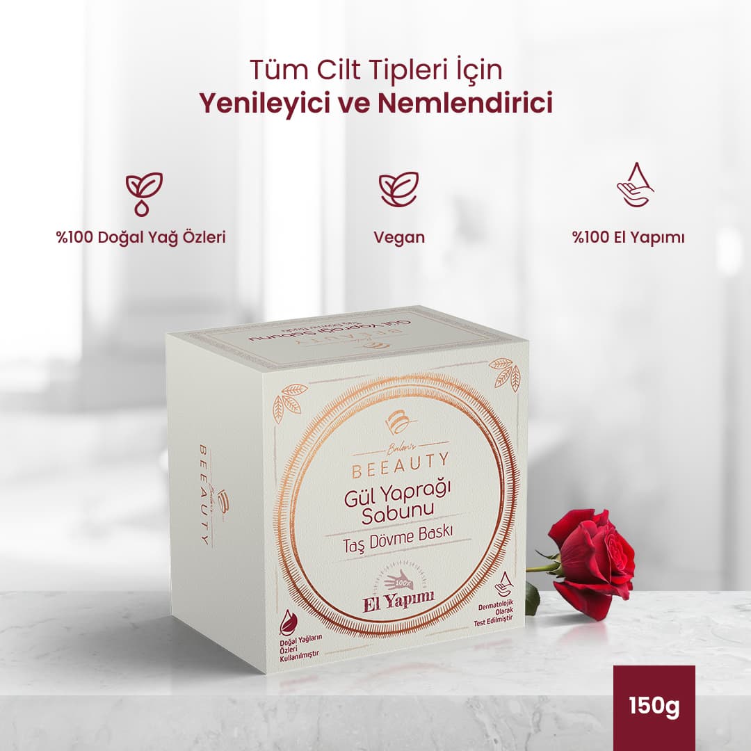 Taş Dövme Sabun Gül Yaprağı 150 gr