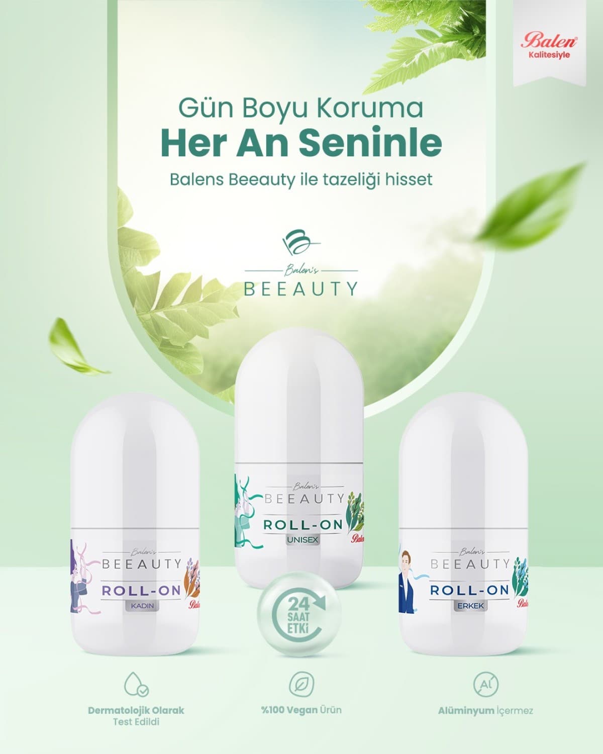 UNISEX PREBİYOTİKLİ DEODORANT ROLL-ON 50 ML