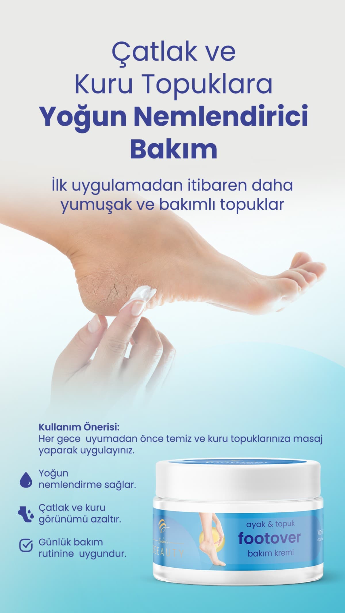 AYAK & TOPUK FOOTOVER BAKIM KREMİ 100 ML