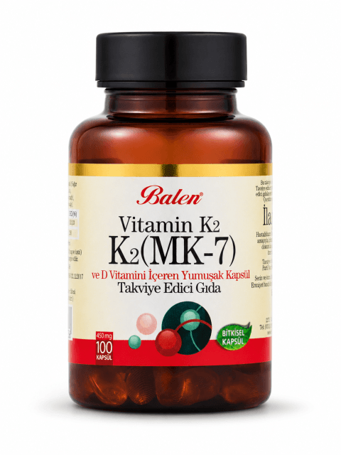 VİTAMİN K2 (MK-7) D3 450 mg 60 kapsül