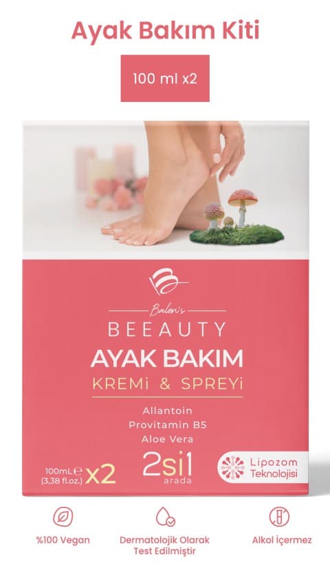 AYAK BAKIM KREMİ - SPREYİ (İKİLİ SET) 100 ML 2