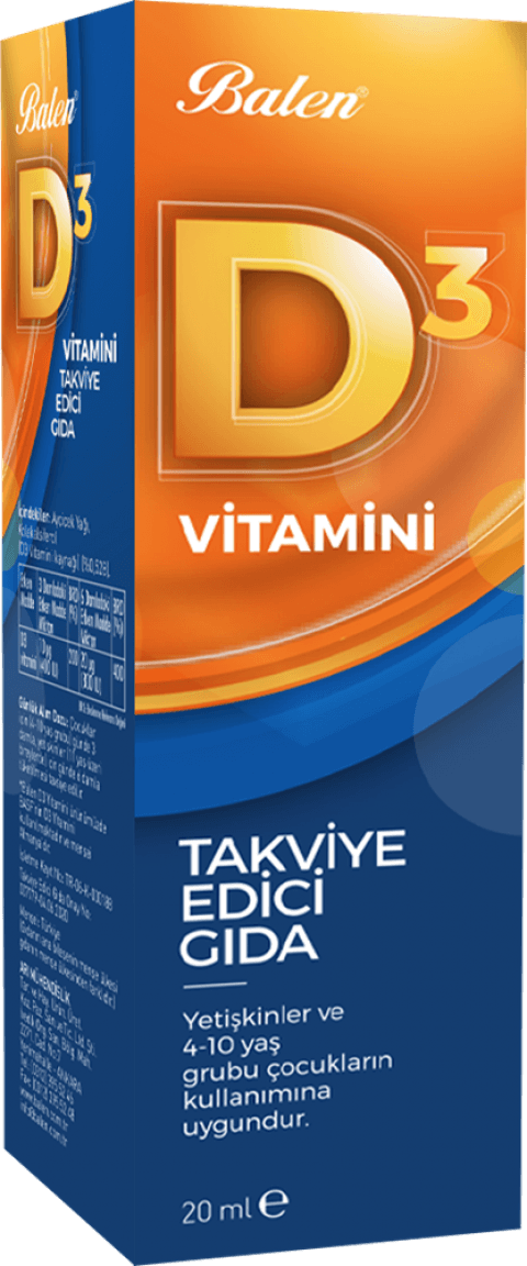 D 3 VİTAMİNİ (SIVI) 20 ML
