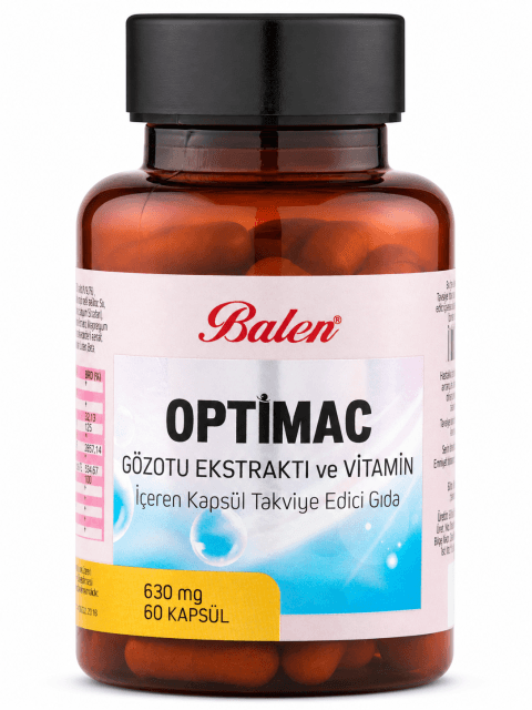 OPTİMAC GÖZOTU EKST. VE VİT. İÇEREN KAPSÜL 630 MG 60