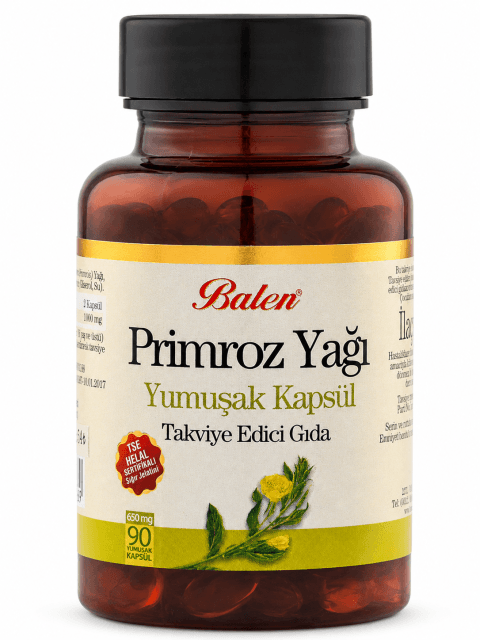 PRİMROZ YAĞI YUMUŞAK KAPSÜL 650 MG 90