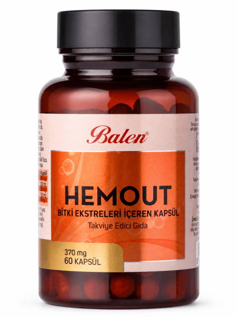 HEMOUT BİTKİ EKSTRELERİ İÇEREN KAPSÜL 370 MG 60