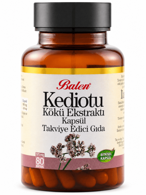 KEDİOTU KÖKÜ EKSTRAKTI KAPSÜL 375 MG 80