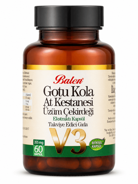 GOTU KOLA&ATKESTANESİ&ÜZÜM ÇEK. EKST. KAPSÜL 355 MG 60