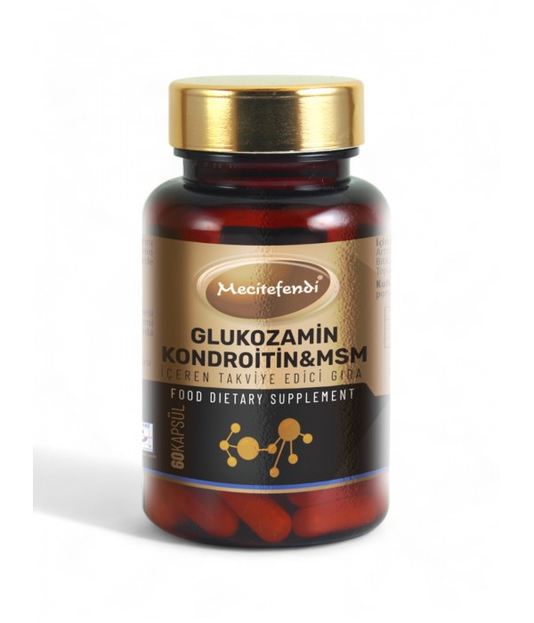 Mecitefendi Glukozamin, Kondroitin ve MSM - 60 Kapsül (710 mg) Mecitefendi Glukozamin, Kondroitin ve MSM - 60 Kapsül (710 mg)