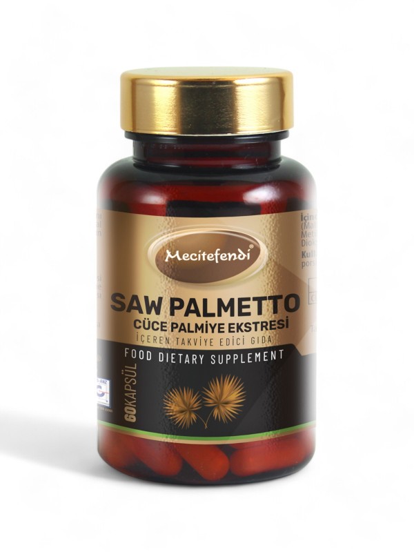 Mecitefendi Saw Palmetto (Cüce Palmiye) Ekstresi İçeren Takviye Edici Gıda - 60 Kapsül (580 mg)