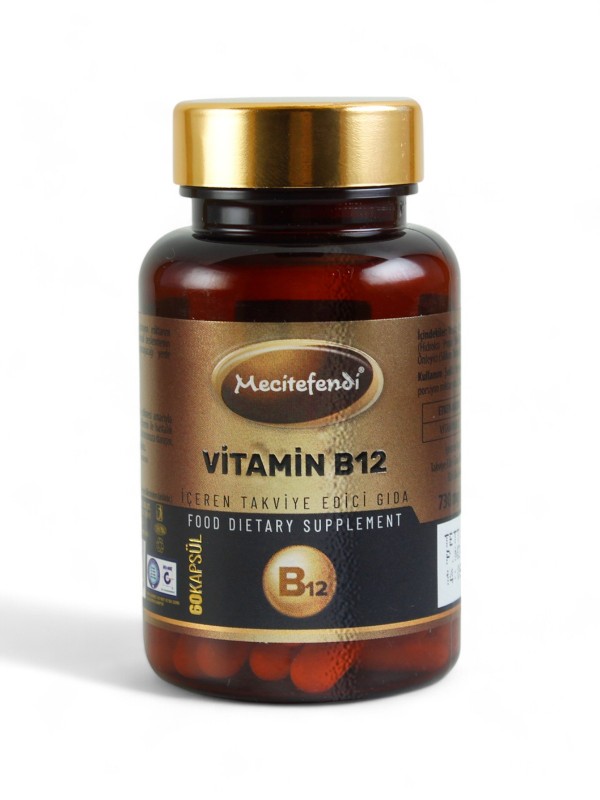 Mecitefendi Vitamin B12 İçeren Takviye Edici Gıda - 60 Kapsül (730 mg)