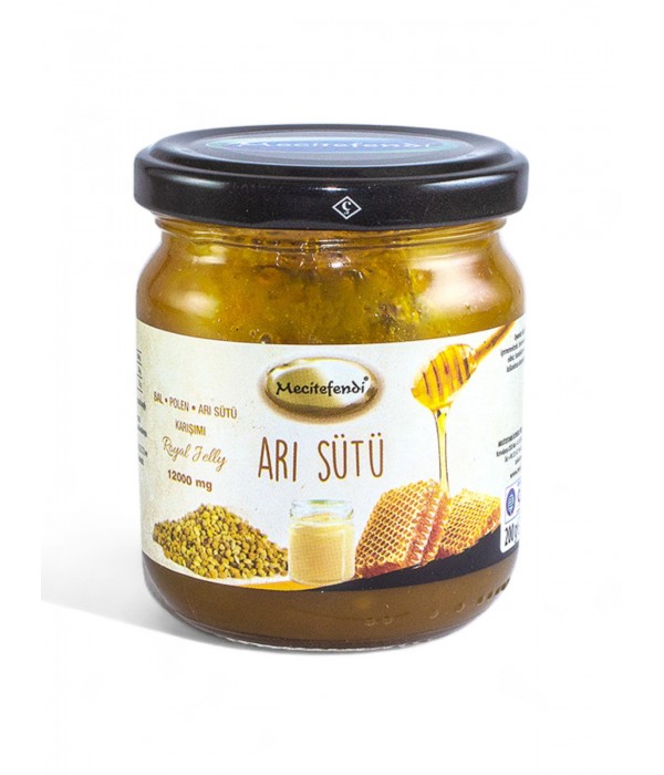 Mecitefendi Arısütü, Bal, Polenli Macun - 12000 mg Mecitefendi Arısütü, Bal, Polenli Macun - 12000 mg