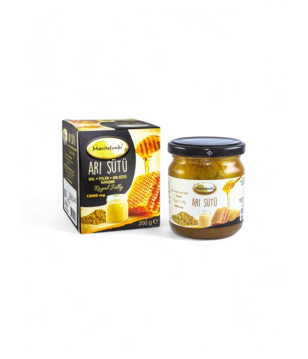 Mecitefendi Arısütü, Bal, Polenli Macun - 12000 mg Mecitefendi Arısütü, Bal, Polenli Macun - 12000 mg