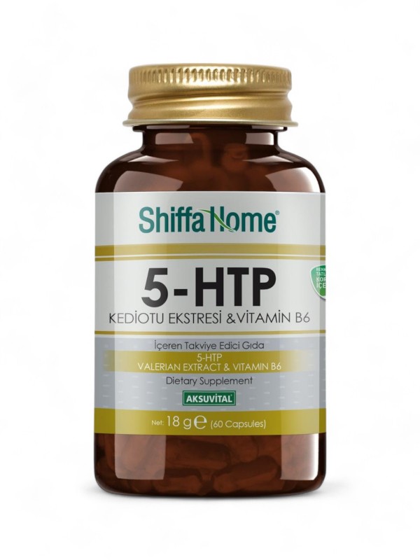 Shiffa Home 5-HTP & Kediotu Ekstresi & B6 Vitamini 300 Mg x 60 Kapsül